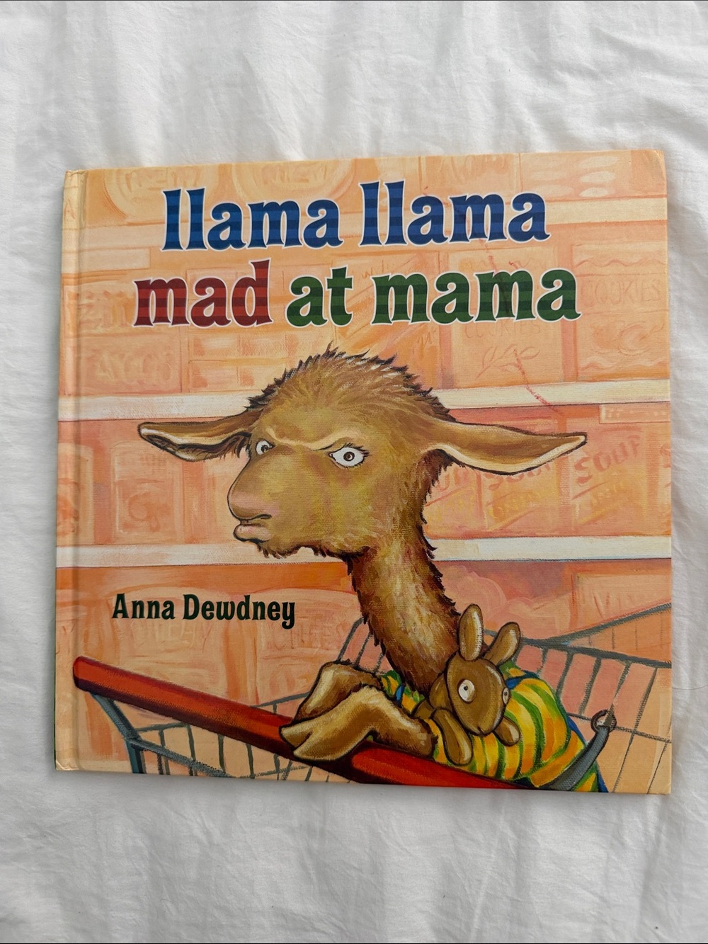Llama Llama Mad at Mama by - Orange Cover Kids Book